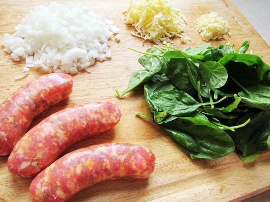 Sausage and Spinach Pasta 1