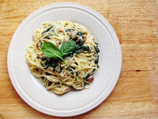 Sausage and Spinach Pasta 3
