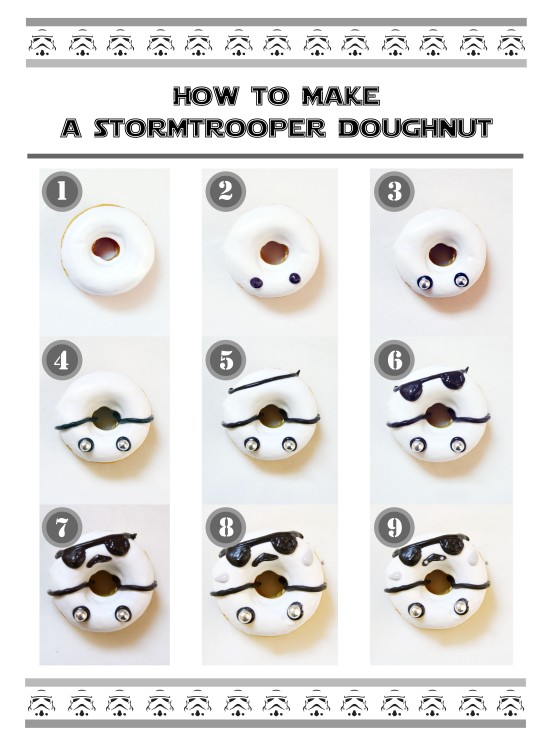 how to make stormtrooper doughnuts